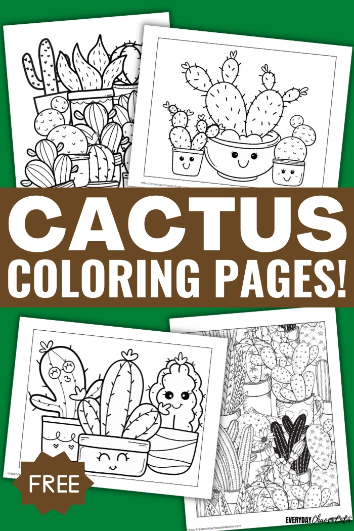cactus coloring pages!