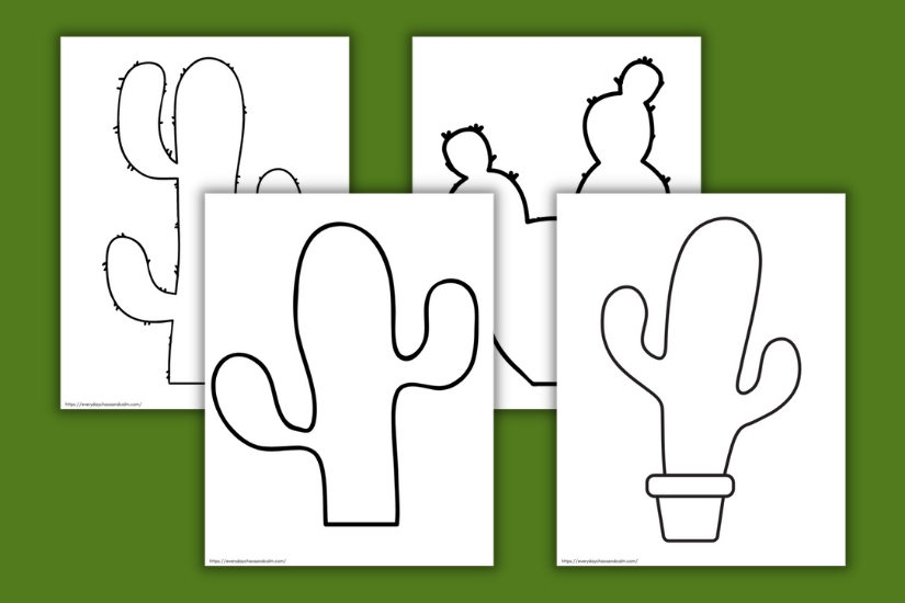 Free Printable Cactus Templates for Crafts
