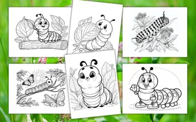 Free Caterpillar Coloring Pages for Kids