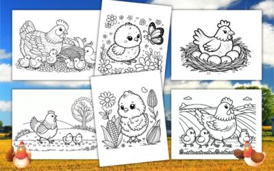 Free Chicken Coloring Pages for Kids