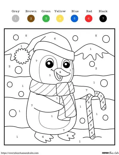 Country Christmas Colour By Number Only For Kids: A Holiday Color By  Numbers Christmas Coloring Book for Kids Ages 4-6 8-12 Children &  Book  With