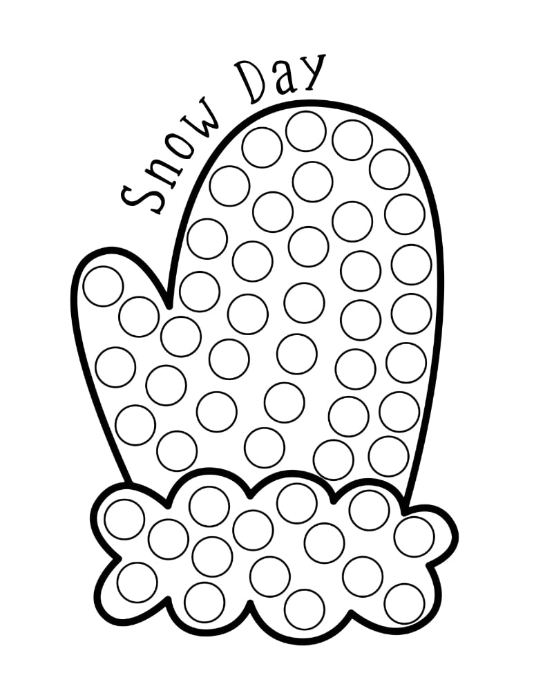 Christmas dot marker printables, education printable, PDF, instant download, kids