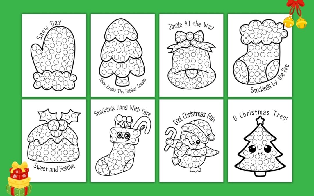 Free Christmas Dot Marker Printables