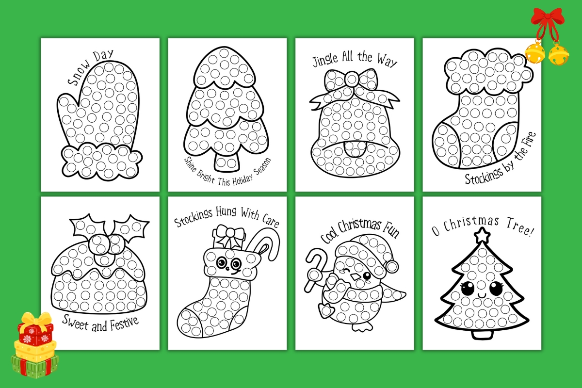Free Christmas Dot Marker Printables