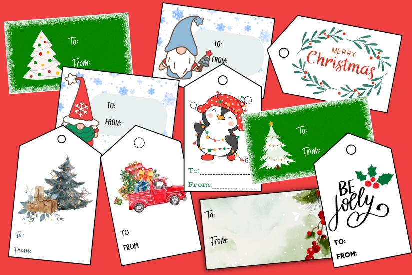 printable christmas gift tags example pages