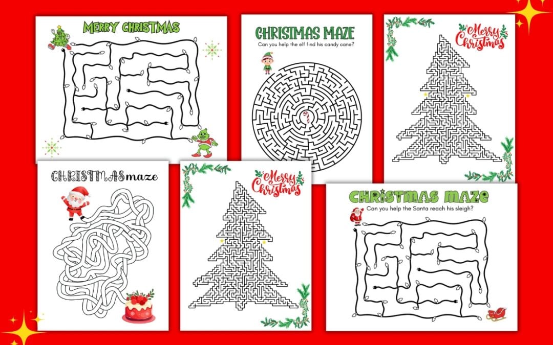 Free Printable Christmas Mazes