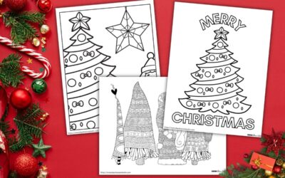 Free Christmas Tree Coloring Pages for Kids
