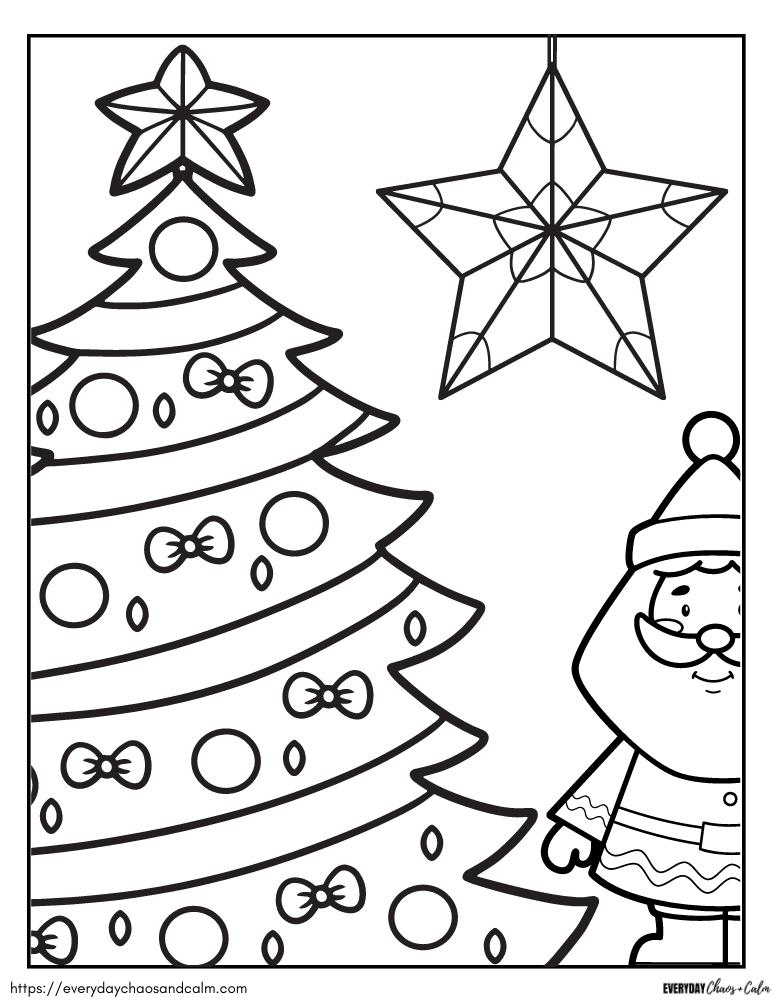 Christmas Tree Images Coloring Pages Christmas Tree Images Coloring Pages