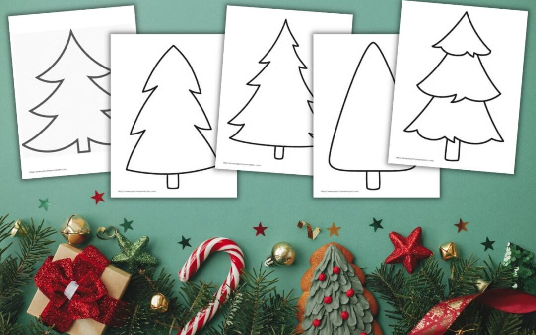 Free Printable Christmas Tree Template for Crafts
