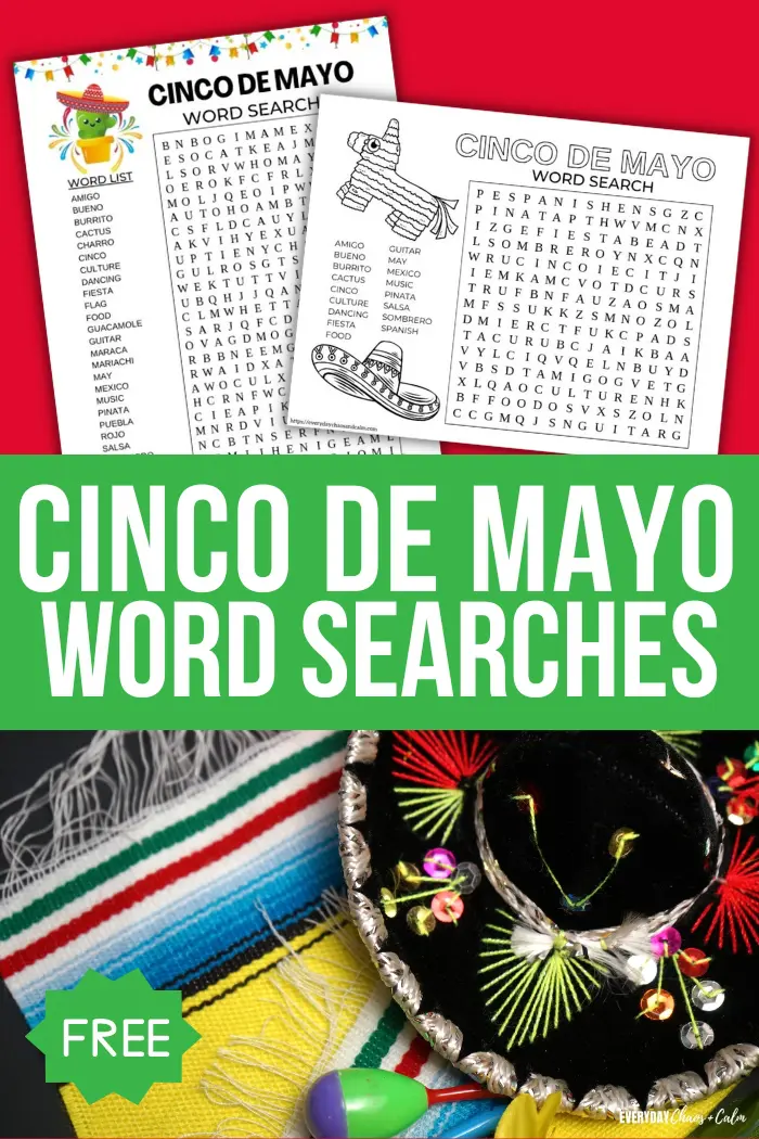 cinco de mayo word search