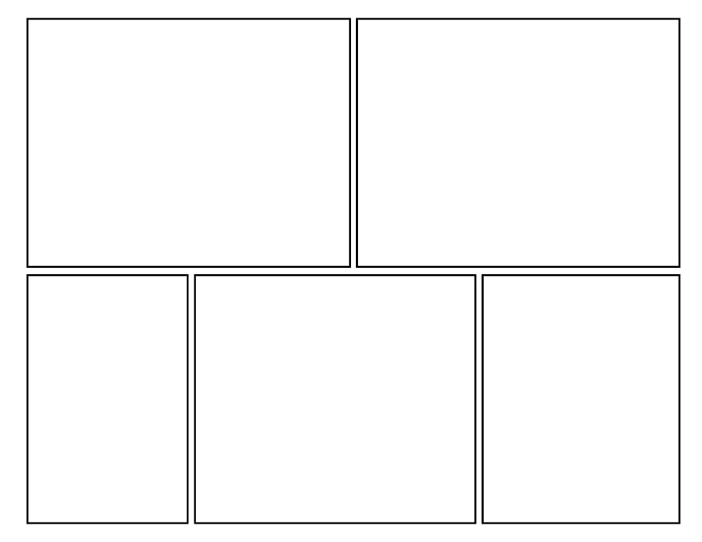 comic strip template Printables, education printable, PDF, instant download, kids