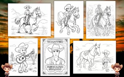 Free Printable Cowboy Coloring Pages