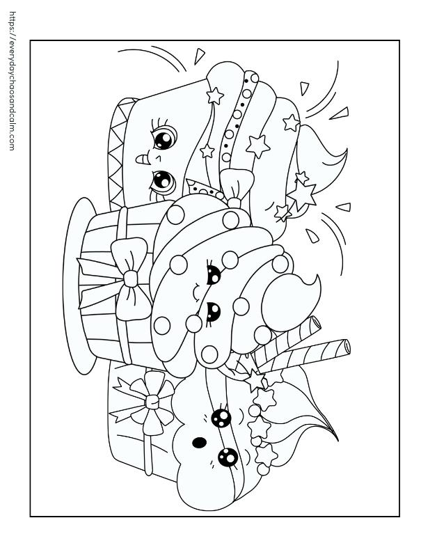 Cupcake Coloring Page #1 Free printable Cupcake coloring pages, pdf, for kids, print, download.