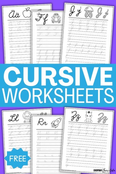 Free Printable Cursive Worksheets For Practicing Letters