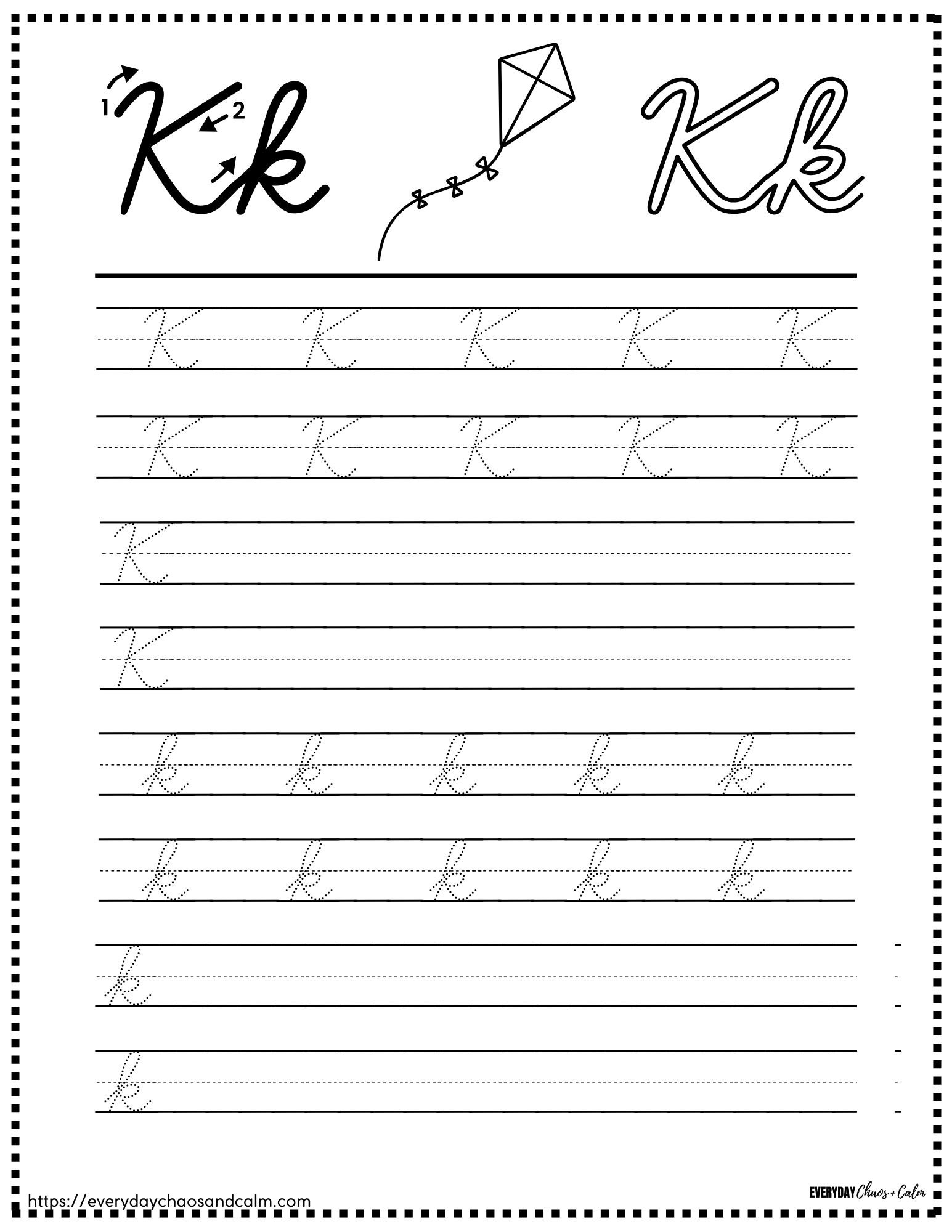 printable cursive letter worksheets, education printable, PDF