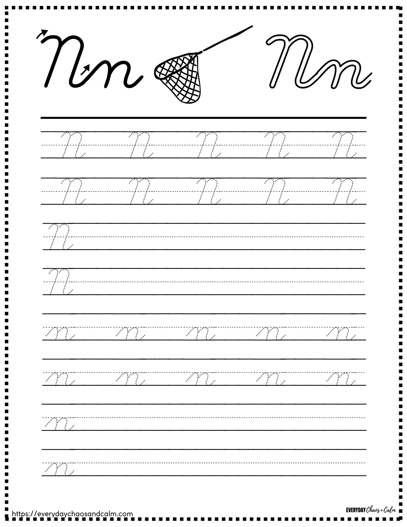 printable cursive letter worksheets, education printable, PDF