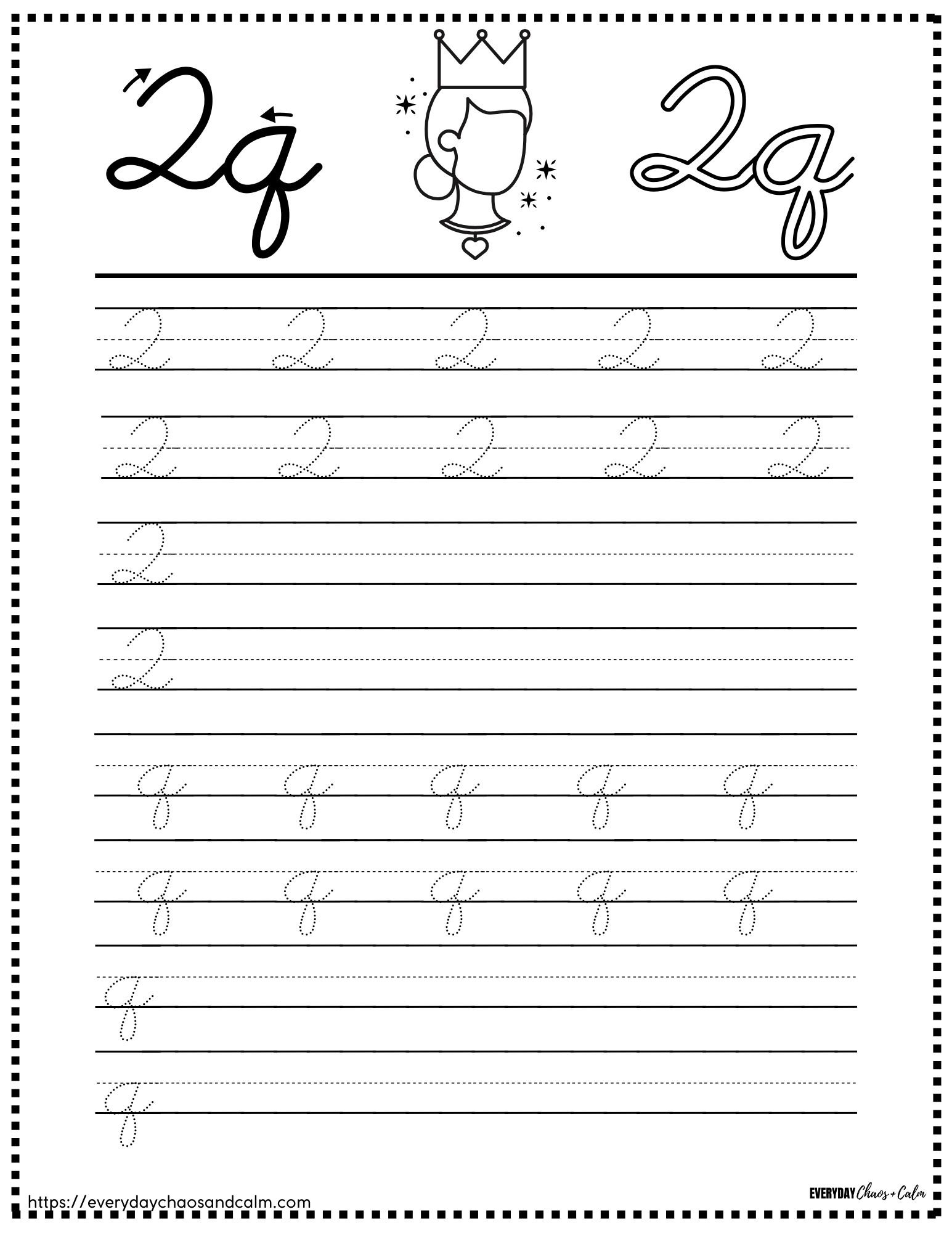 printable cursive letter worksheets, education printable, PDF