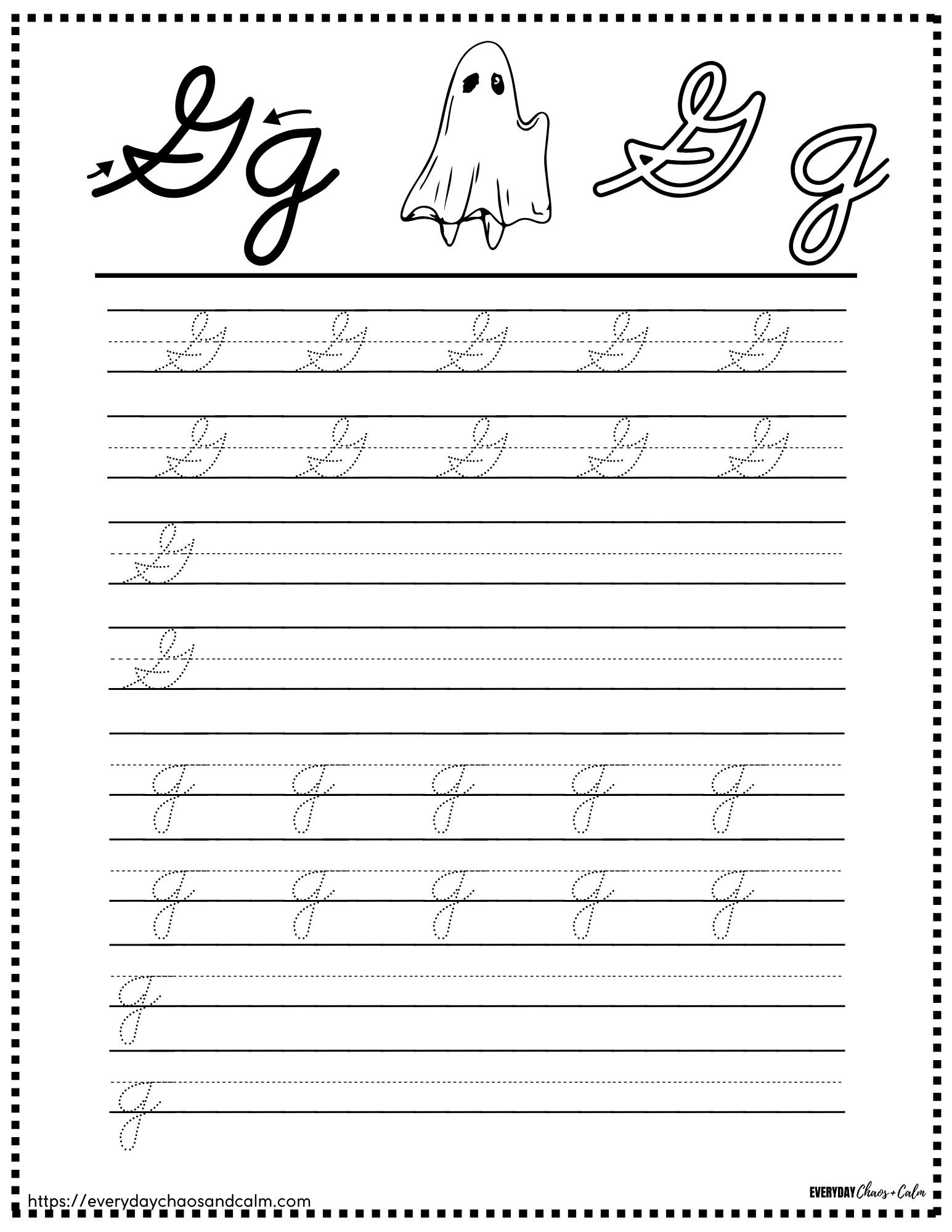 printable cursive letter worksheets, education printable, PDF