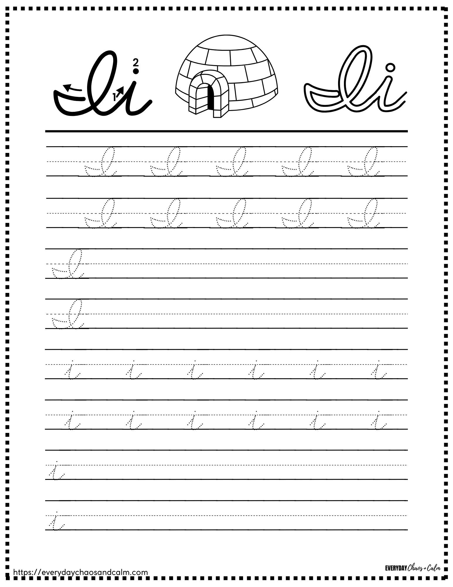 printable cursive letter worksheets, education printable, PDF