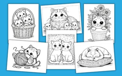 Free Cat Coloring Pages for Kids