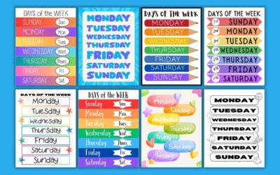 Free Printable Days of the Week Charts
