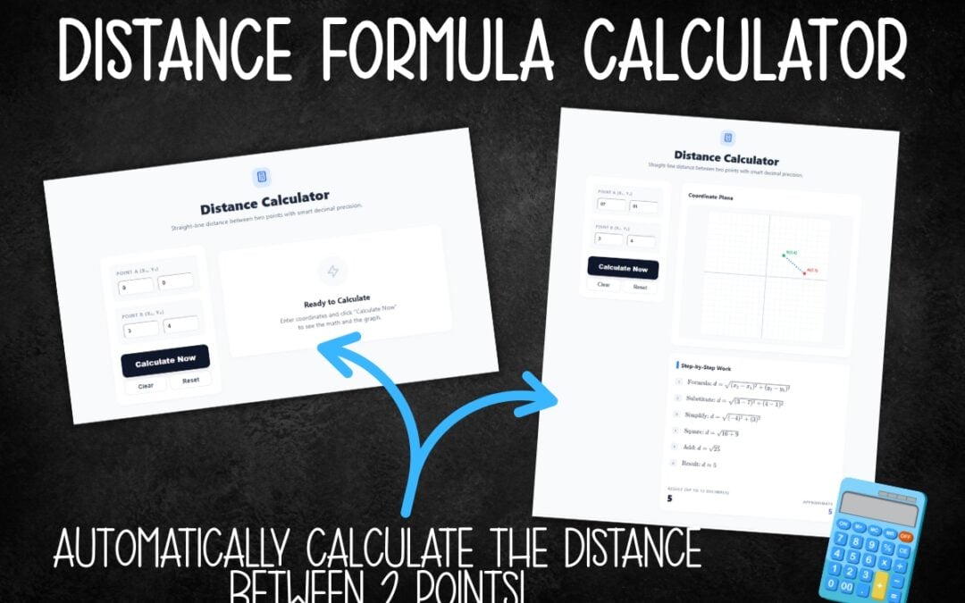 Free Distance Formula Calculator