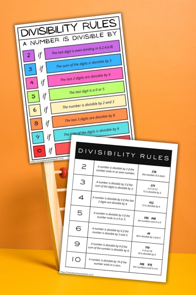 divisibility rules