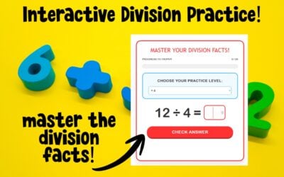Interactive Division Facts Game- Practice & Master Division