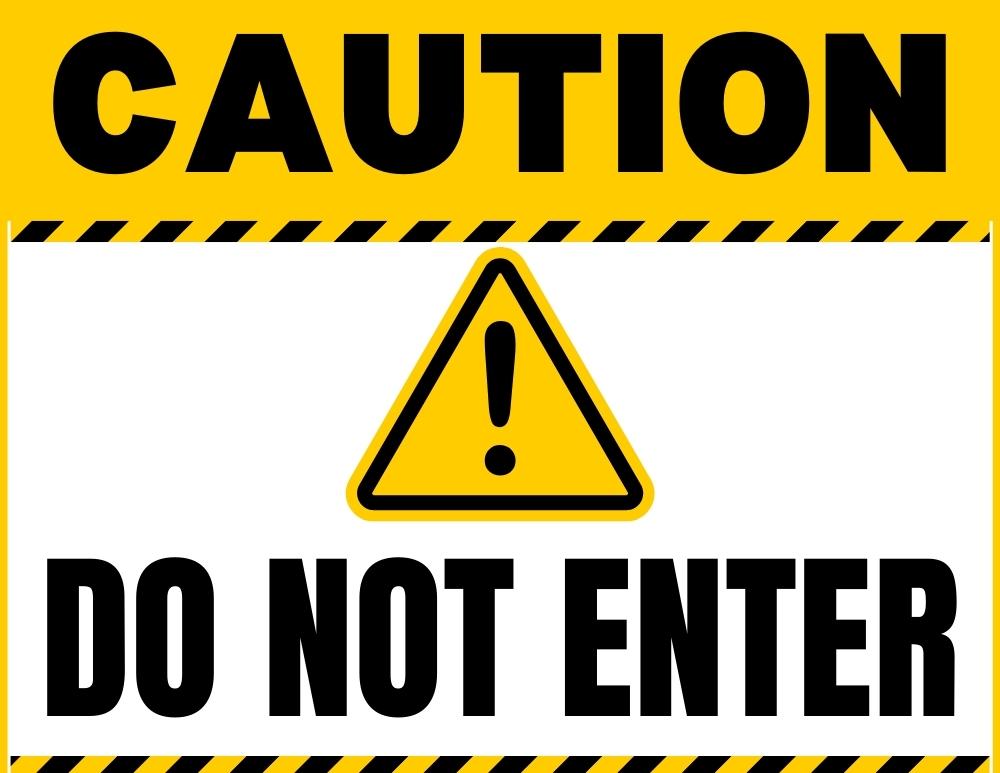 printable do not enter signs, PDF, instant download, 