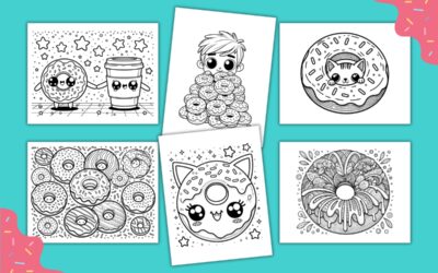 Free Donut Coloring Pages