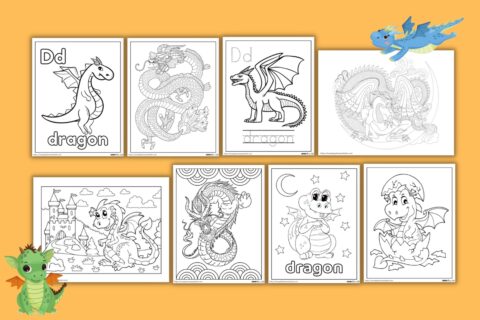 Free Dragon Coloring Pages For Kids