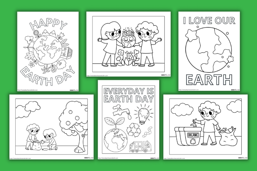 Free Earth Day Coloring Pages for Kids