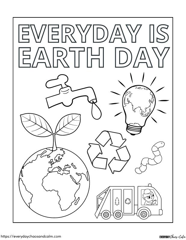 Earth Day Coloring Sheets