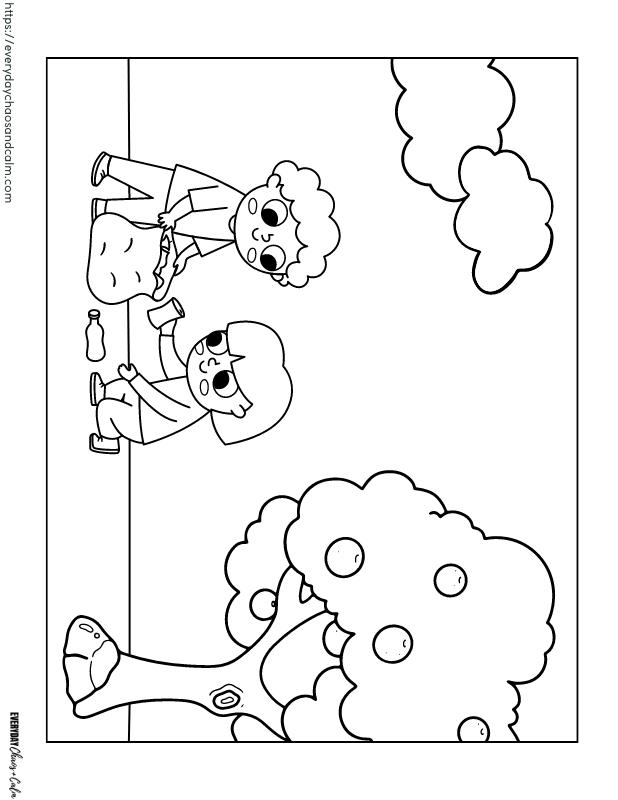 Earth Day Coloring Page #6 Free printable Earth Day coloring pages, pdf, for kids, print, download.