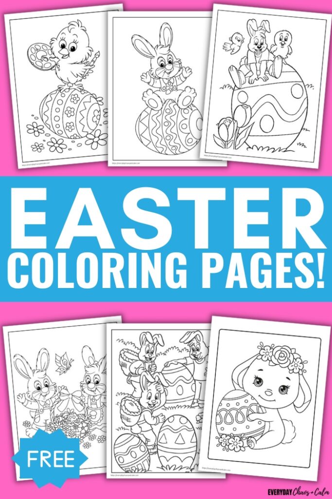 easter coloring pages with example pages