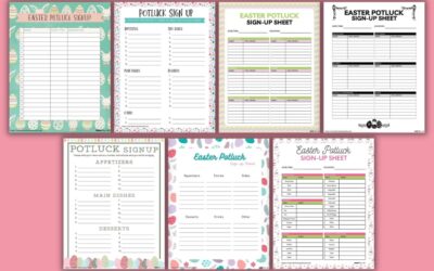 7 Free Easter Potluck Sign Up Sheets (PDF Printable)