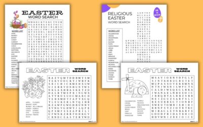 Printable Easter Word Searches for Kids