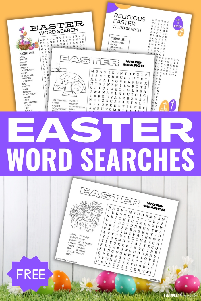 easter wordsearches 