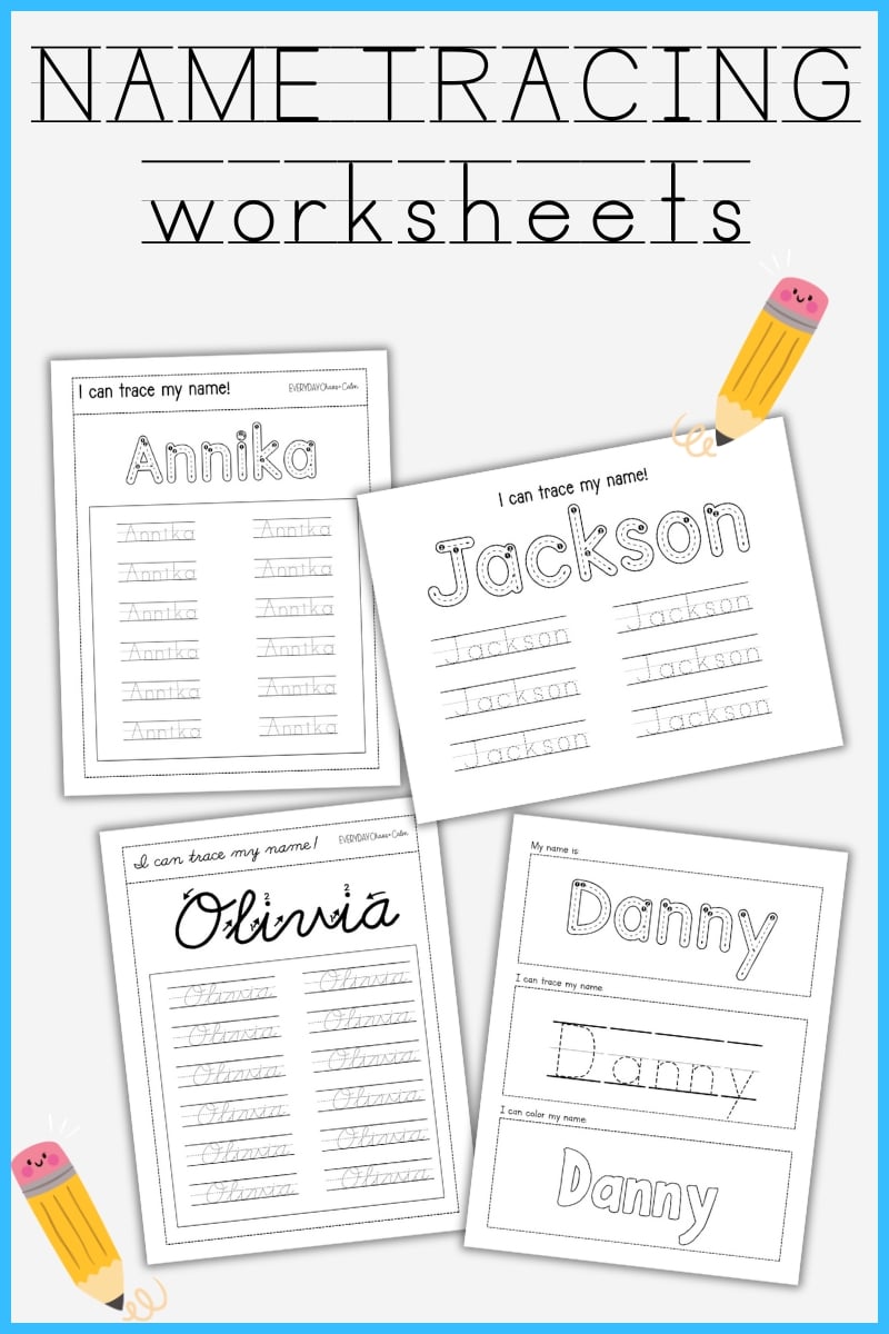 printable name tracing worksheets