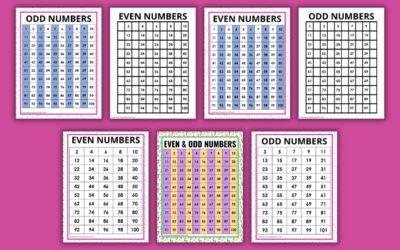 Free Printable Odd and Even Numbers Charts