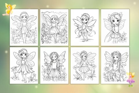 Free Printable Fairy Coloring Pages