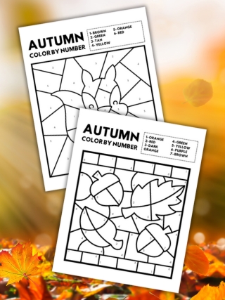fall color by number 
