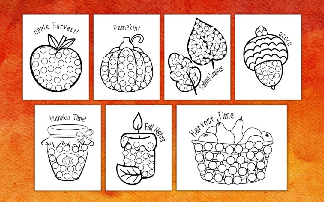 Free Fall Dot Marker Printables