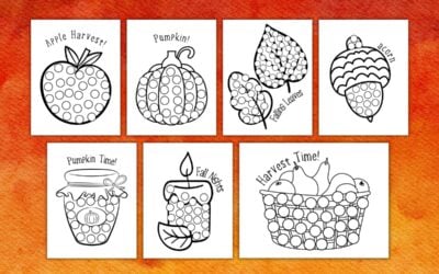 Free Fall Dot Marker Printables