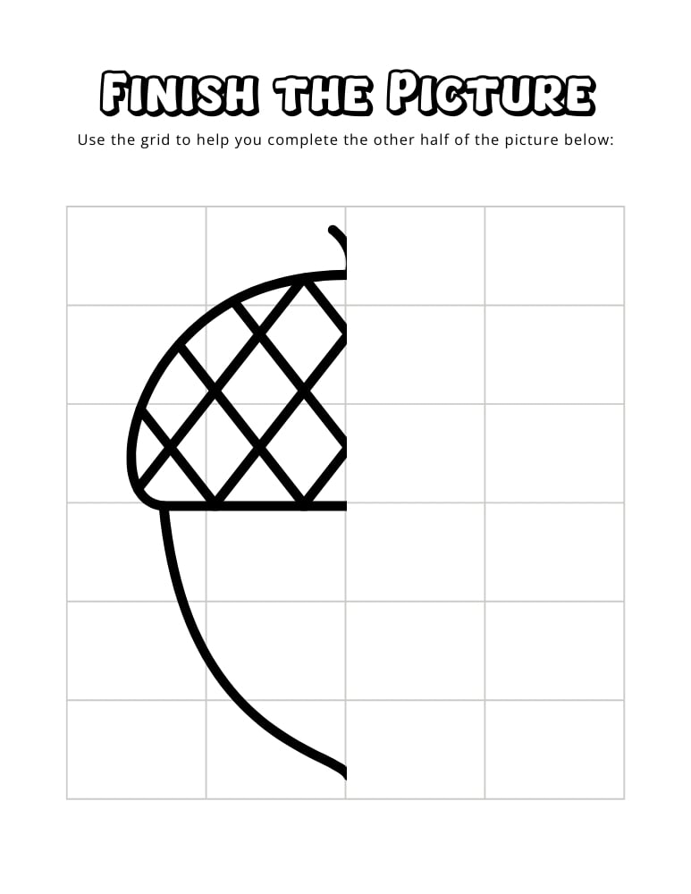 fall finish the picture worksheets, education printable, PDF, instant download, kids