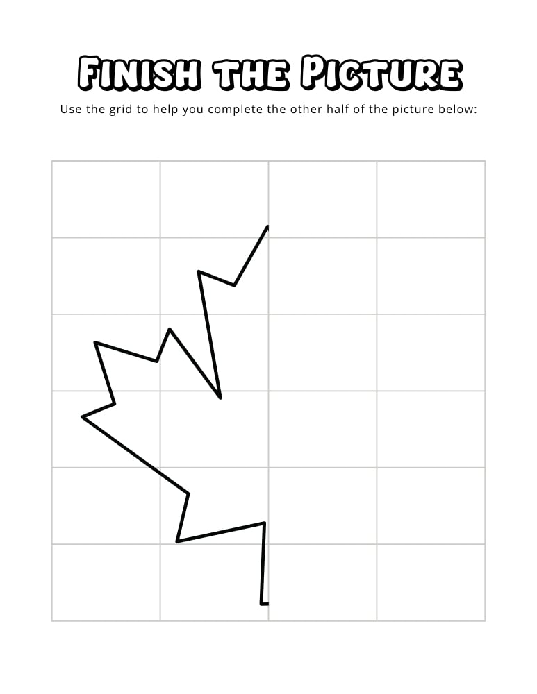 fall finish the picture worksheets, education printable, PDF, instant download, kids