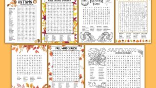 fall word searches example pages