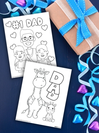 father's day coloring pages 