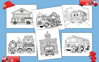 Free Fire Truck Coloring Pages for Kids