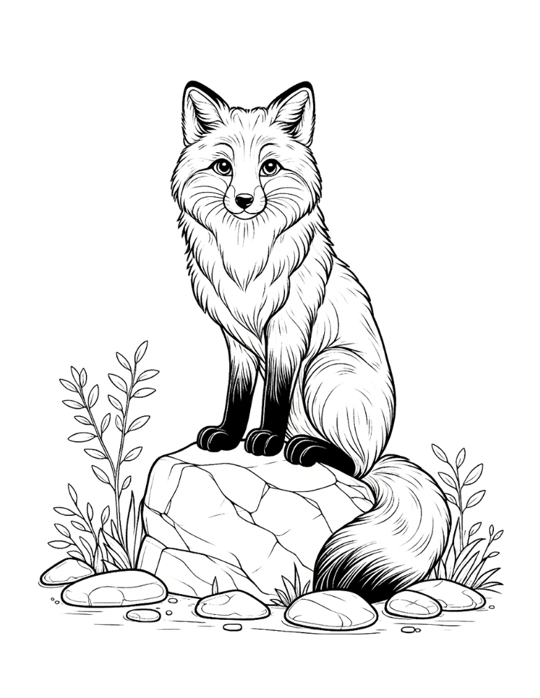 Printable Fox Coloring Pages Furtive Printable Printable Fox Coloring Pages Furtive Printable